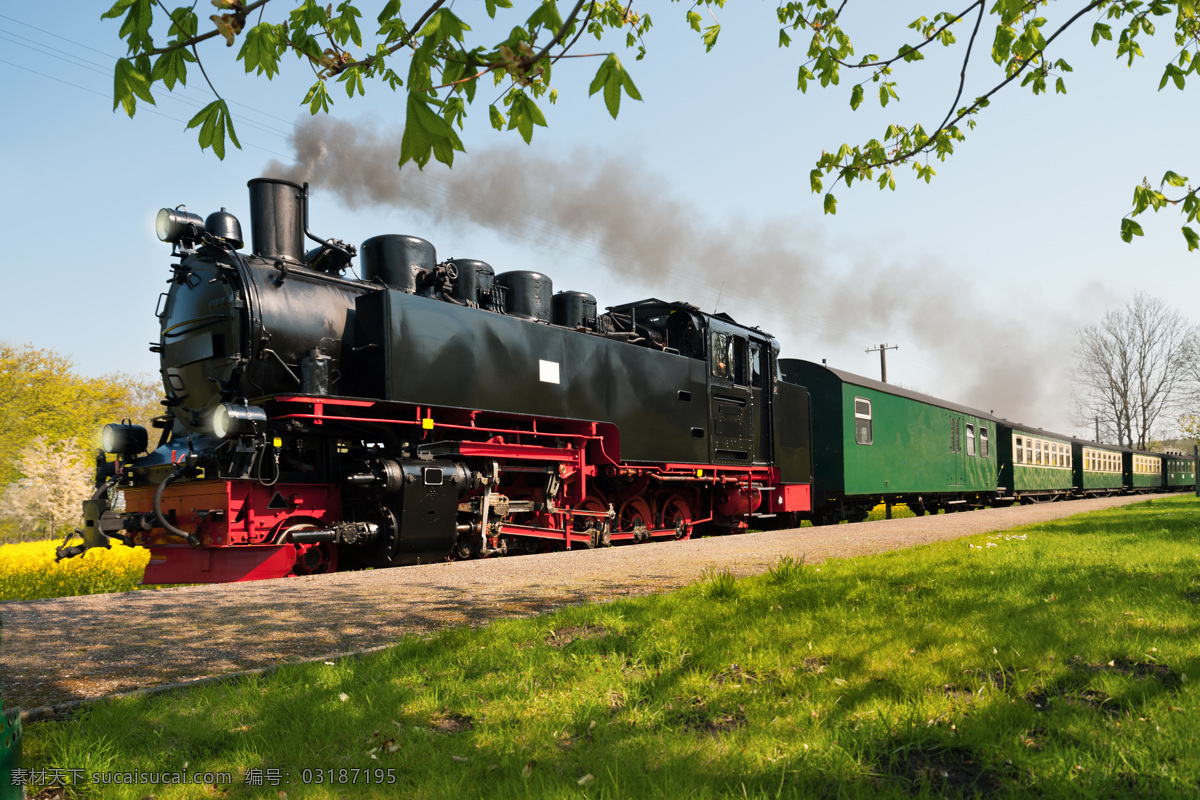 蒸汽火车 火车 老式火车 铁道 铁路 钢轨 列车 交通工具 现代科技
