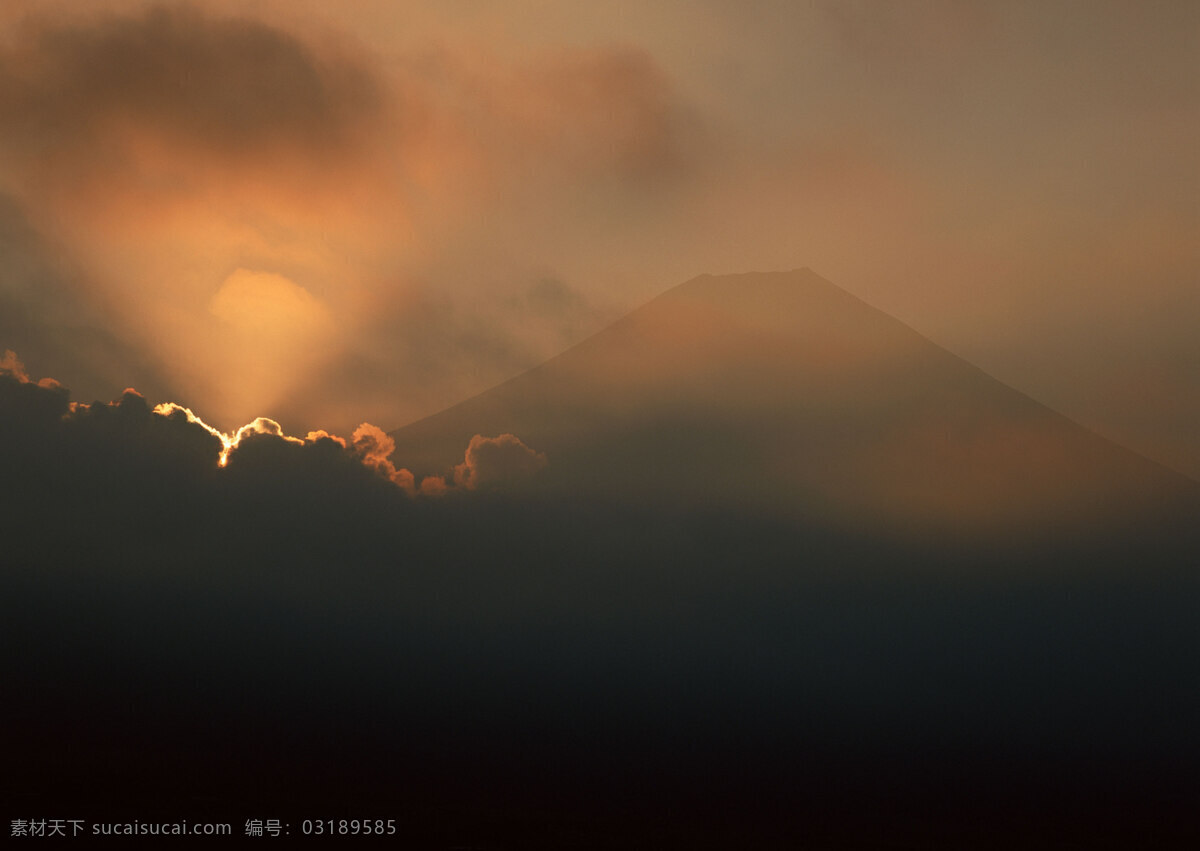 富士山 日本 雪山 旅游 国外旅游 37樱花 自然景观 自然风景 灰色