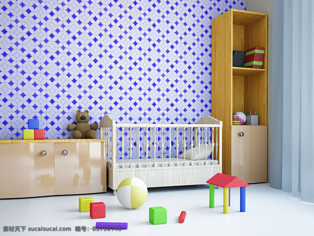 儿童床与积木 家具 效果图 装修设计 空间设计 设计风格 家居 家具设计 室内装修 室内设计 儿童床 积木