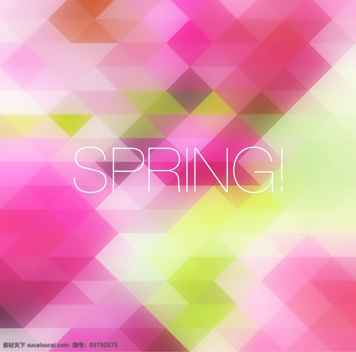 丰富多彩 几何 图案 背景 矢量 春天白色 弹簧 粉红 格子背景 三角形 海报