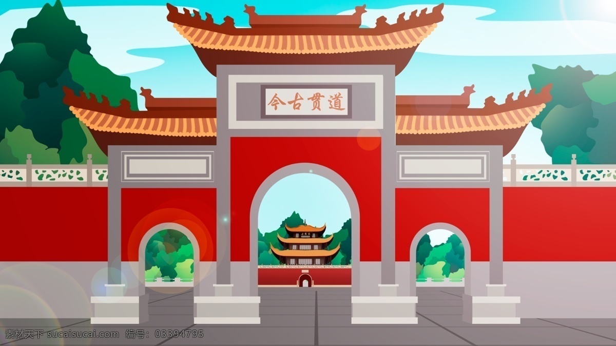 中国 风 历史 建筑 天宫 中国风 中国建筑 古代 古建 古风 历史建筑 城楼 牌楼 排放