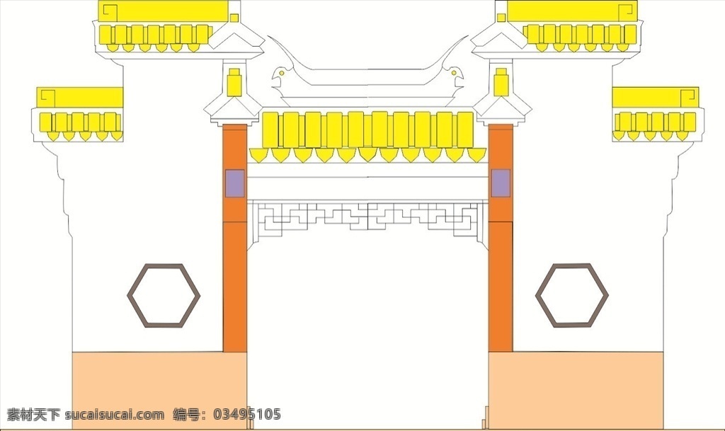 古风建筑 复古建筑 门头 雕花 建筑设计 自然景观 建筑园林