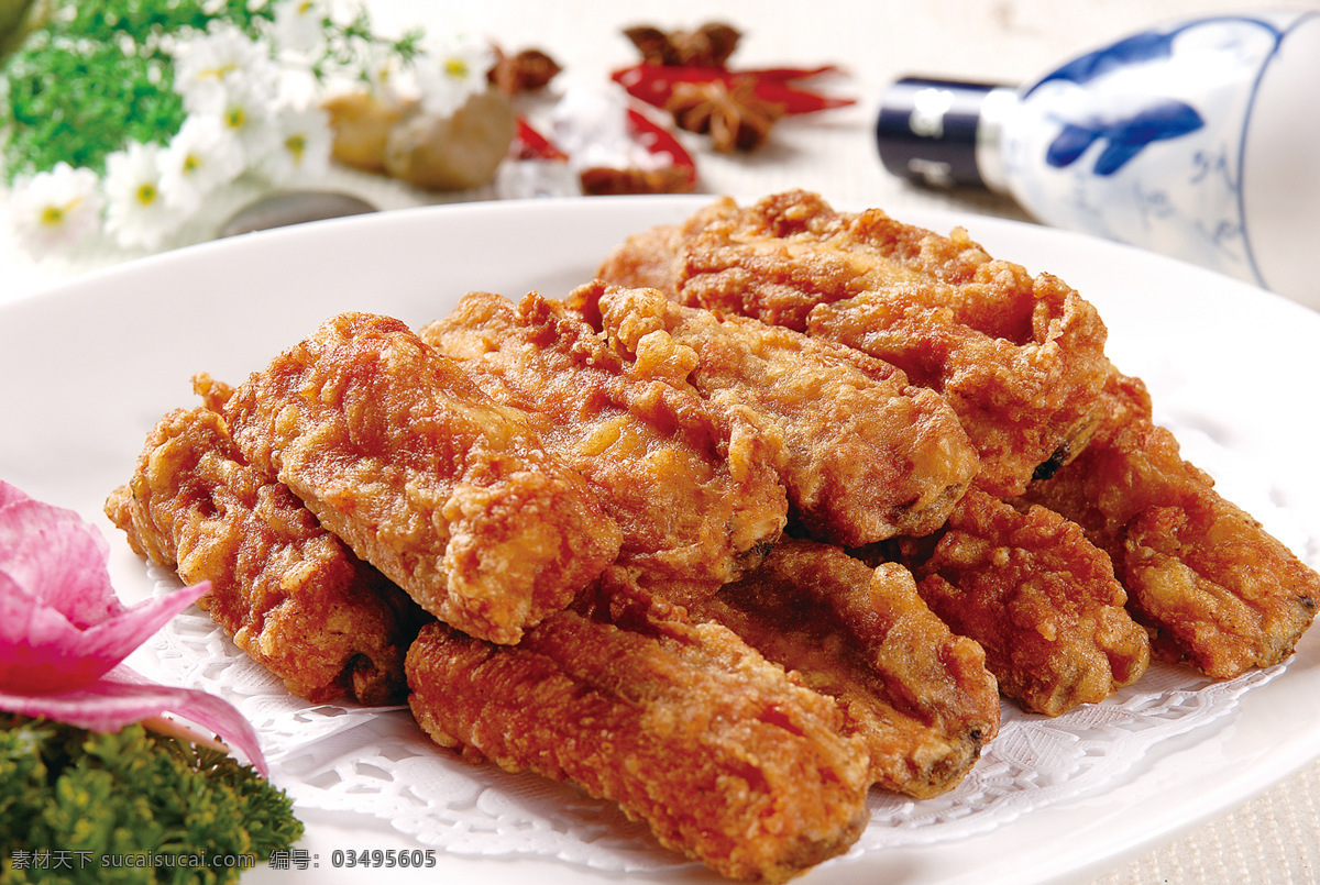 蒜香排骨 干炸排骨 蒜香大排 干炸大排 干香排骨 菜品 高清菜谱用图 餐饮美食 传统美食