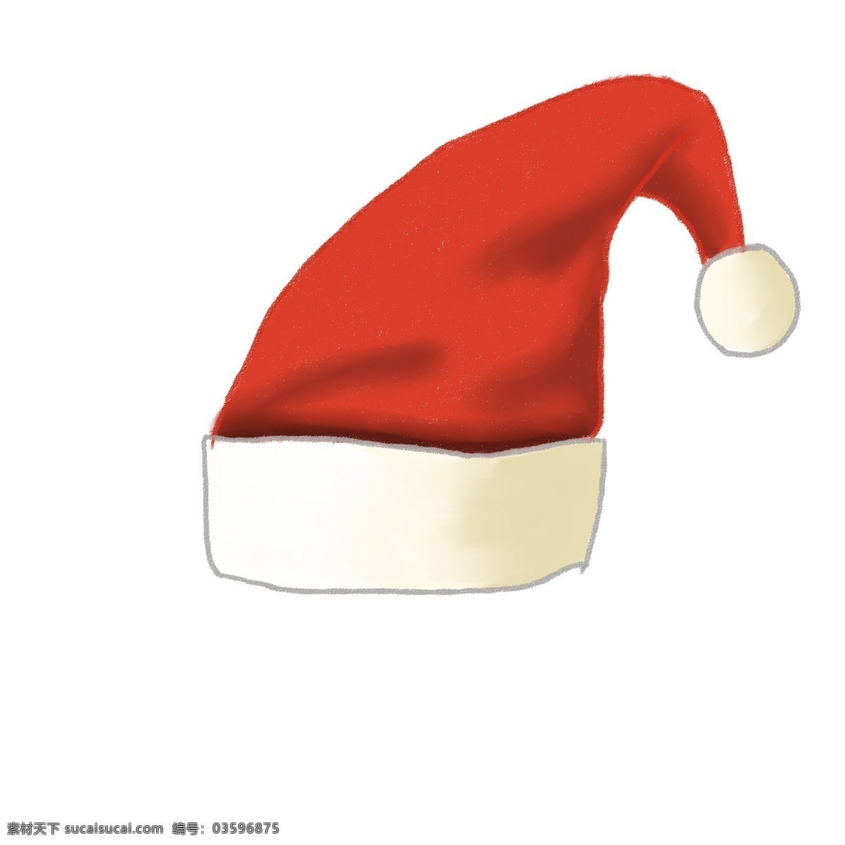 原创 小 清新 简约 可爱 梦幻 圣诞 系列 元素 小清新 红色 圣诞帽