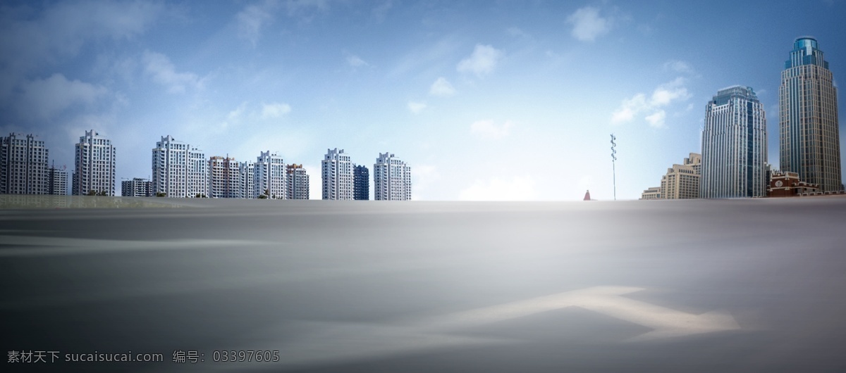 创意 合成 公路 banner 背景 创意合成