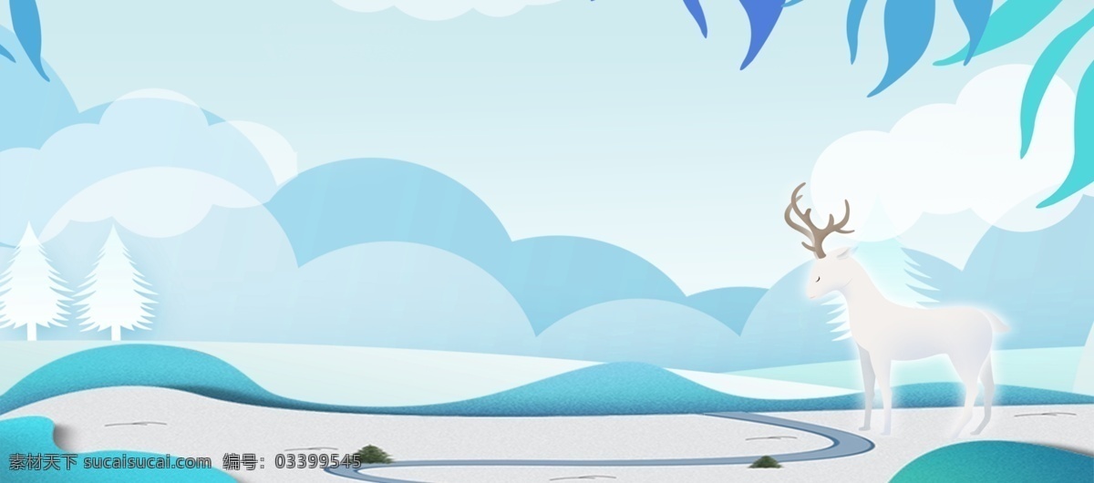 文艺 剪纸 风 春季 banner 背景 剪纸风