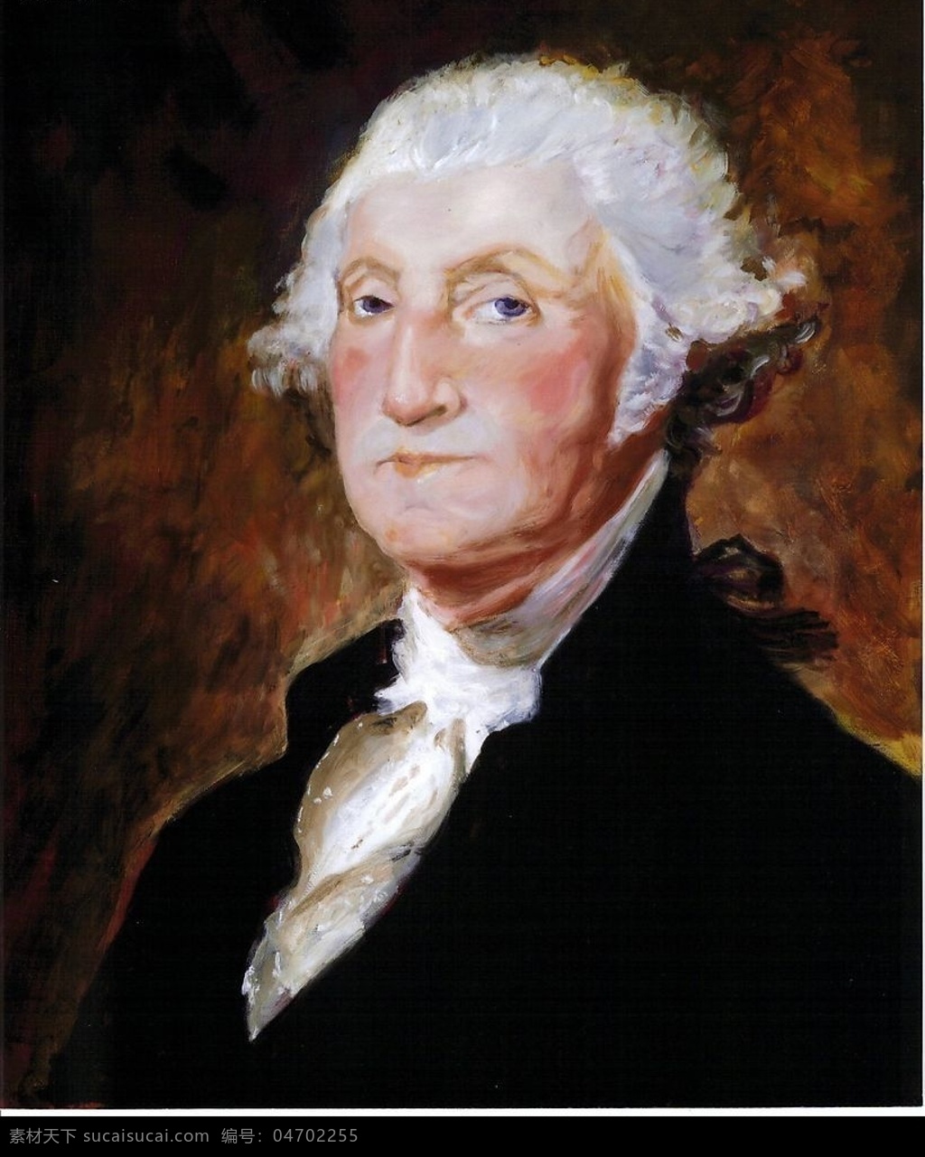 美国 首任 总统 乔治 华盛顿 george washington 文化艺术 绘画书法 人物肖像油画 设计图库 油画