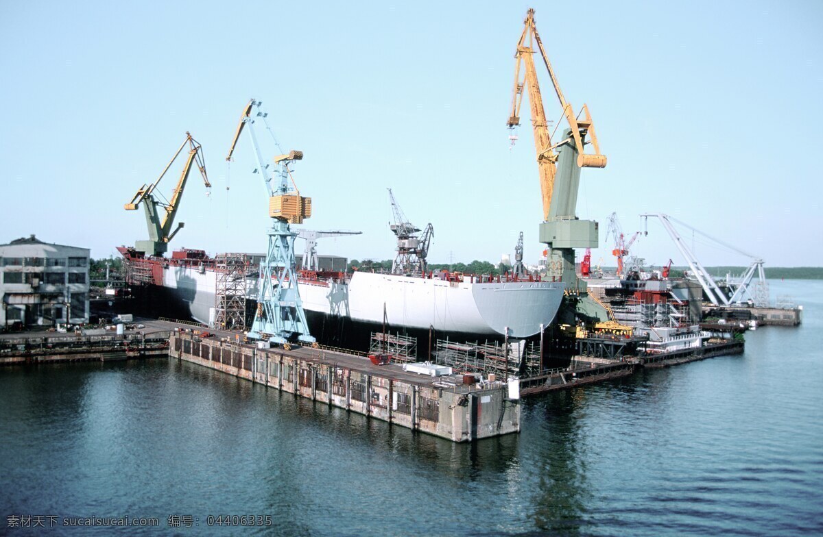 造船厂非高清 造船厂 船厂 现代工业 工业生产 现代科技