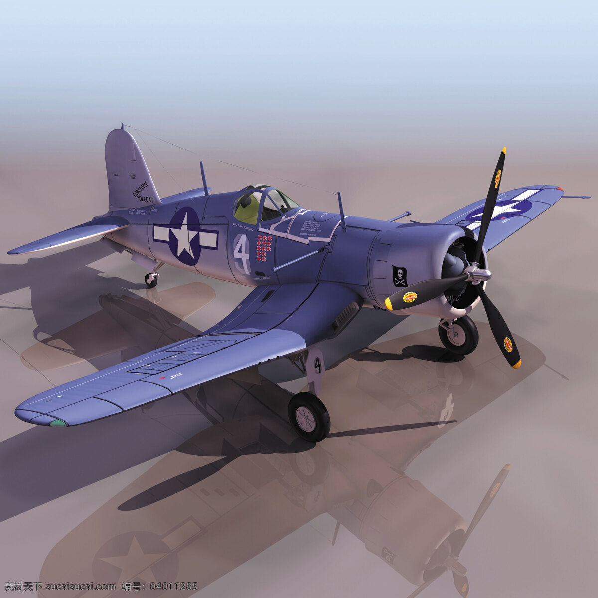 飞机模型 f4u1 军事模型 空军武器库 3d模型素材 其他3d模型