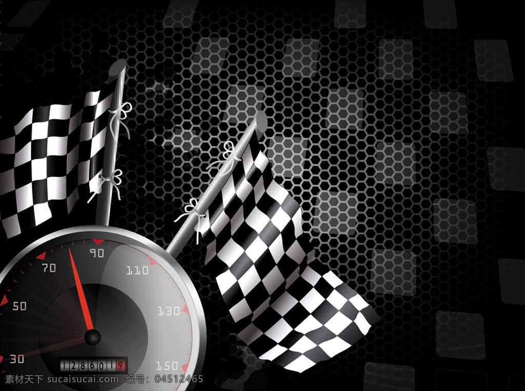 赛车 速度 表 旗帜 背景 赛车旗帜 矢量素材 图案 速度表 里程表 矢量图 其他矢量图