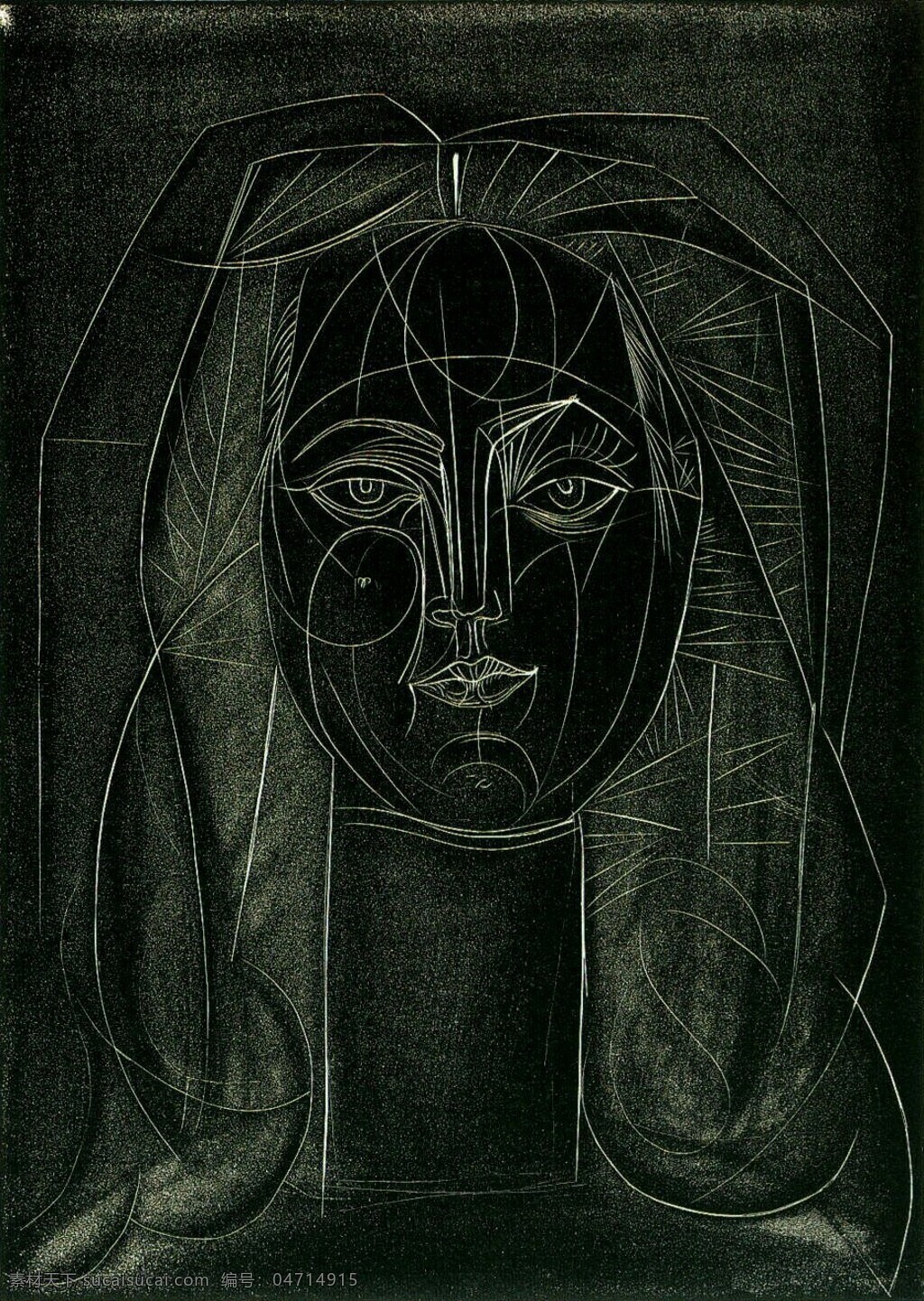 i 西班牙 画家 巴勃罗 毕加索 抽象 油画 人物 人体 装饰画 cou long au fran 鍣 奿 se de portrait 1946 装饰素材