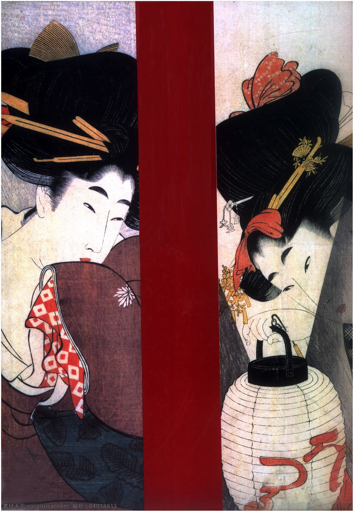 传统 传统文化 绘画书法 美女 日本 仕女 文化艺术 艺术 海报 企业文化海报