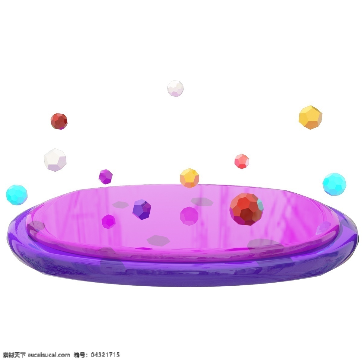 简约 创意 c4d 彩色 卡通 舞台 商用 元素 卡通舞台 彩色舞台 漂浮颗粒 装饰颗粒 彩色漂浮颗粒
