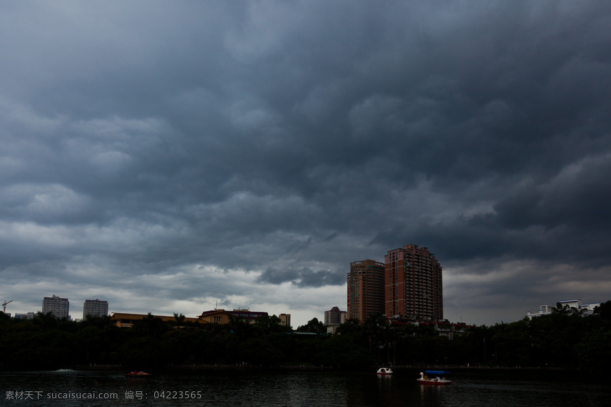 剪影 大气 大厦 高楼 南宁 日出 天空 乌云 暴风雨 震撼 云彩 阳光 自然风景 自然景观