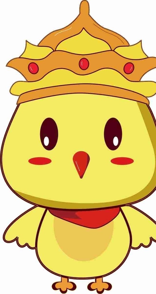 皇冠 鸡小鸡 焖鸡 矢量图 小鸡 尖嘴 鲍汁焖鸡 龙骨饭 馋黄色的鸡 标志图标 企业 logo 标志