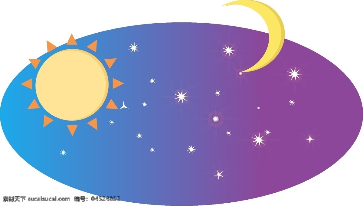 卡通 日月星辰 商用 元素 星辰 日月 太阳 月亮 星空 日月星辰元素 星空元素
