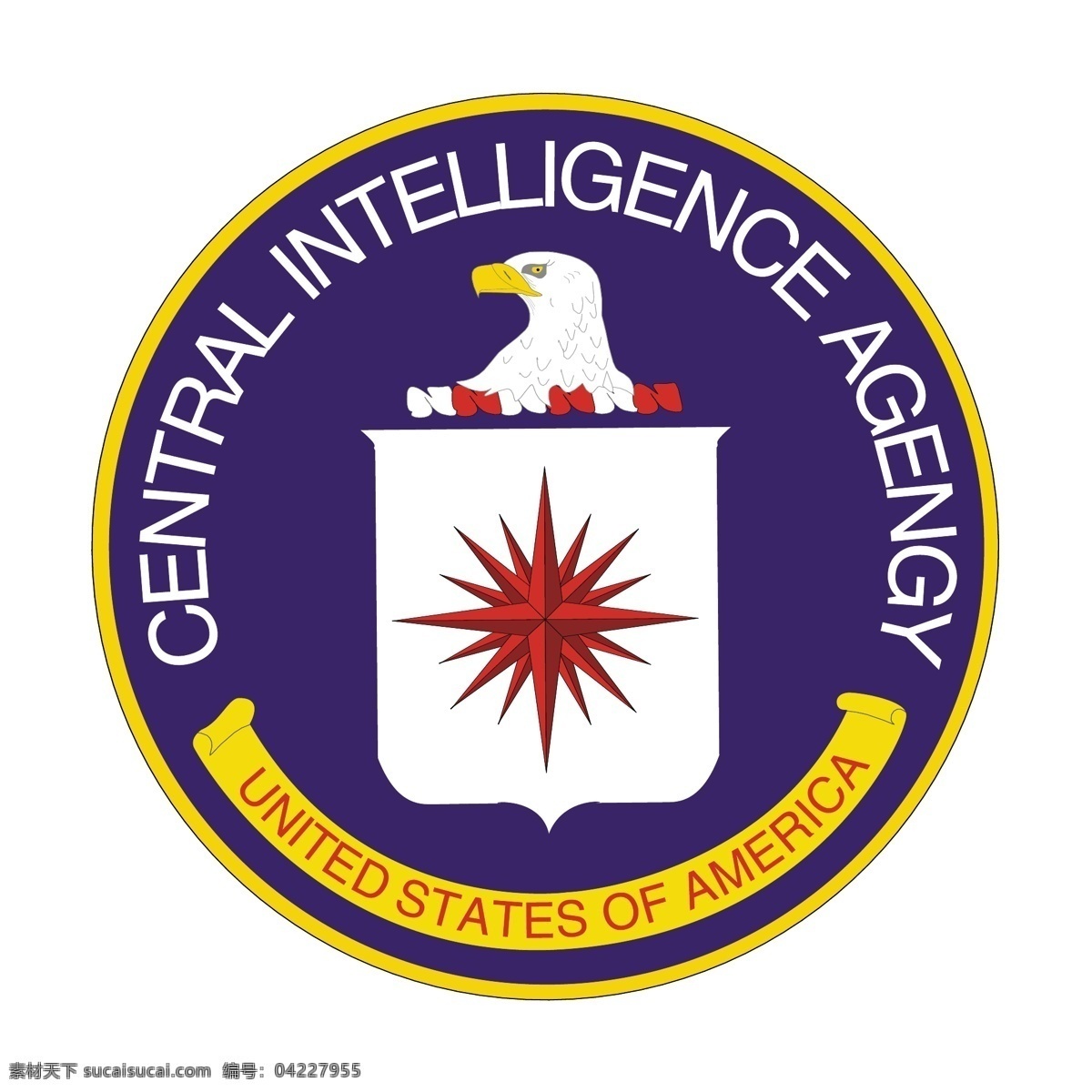 中央 情报局 cia 标识 标识为免费 psd源文件 logo设计