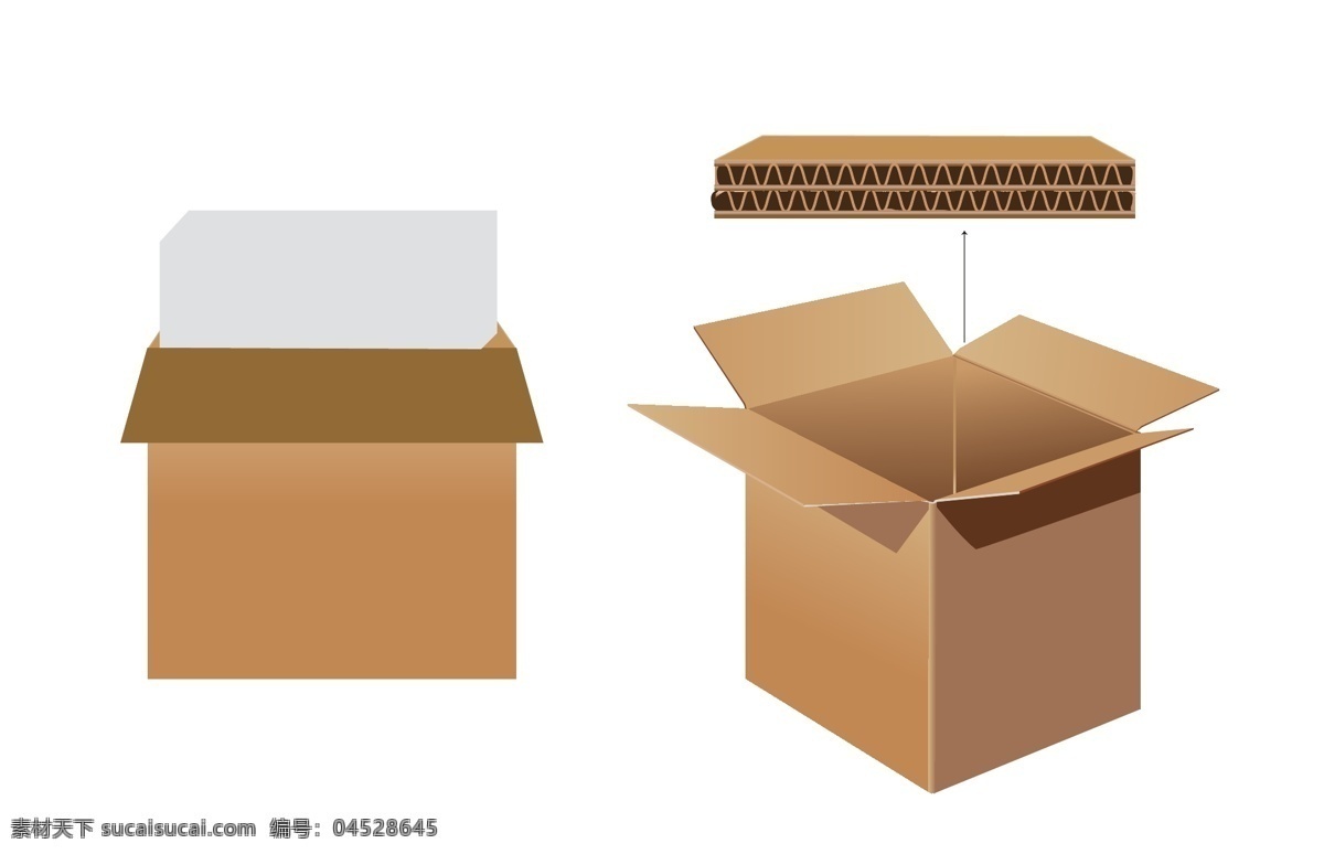 纸箱 矢量 瓦楞箱 外 箱 效果图 ai文件 纸箱图 牛皮纸箱 外箱 标志图标 其他图标