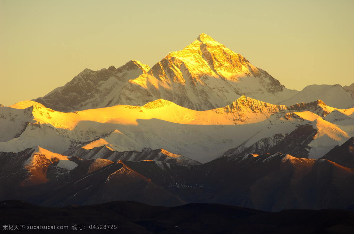 珠穆朗玛峰 喜马拉雅山 高山 蓝天 白雪 自然风景 旅游摄影