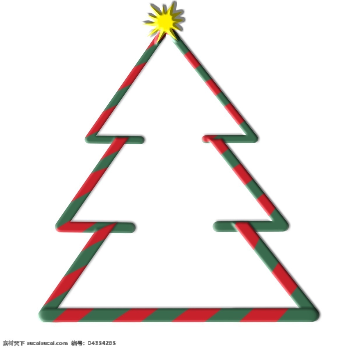 圣诞节 星星 立体 装饰 边框 红绿间隔 电商 淘宝 圣诞树 简约 纹理 庆祝 异形 圣诞树形状 节日 植树节