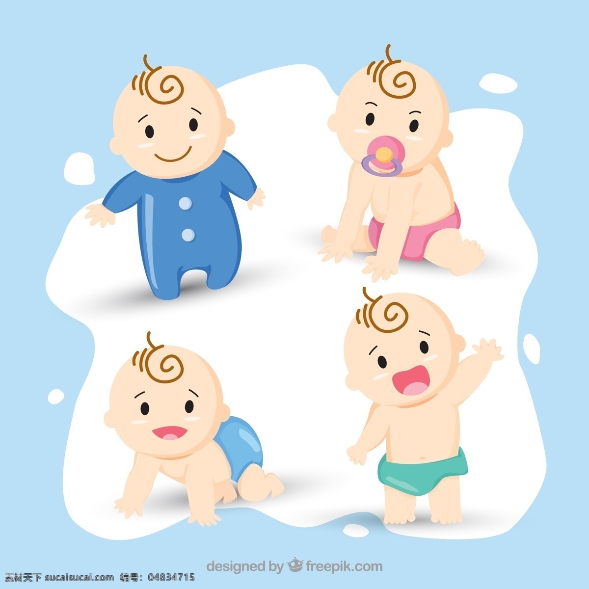 可爱的宝宝 背景 宝贝 沐浴 卡通 快乐 可爱 儿童 庆典 婴儿 插图 淋浴 客厅 美丽的 尿布 收集 微笑 蹒跚学步 性格开朗 小