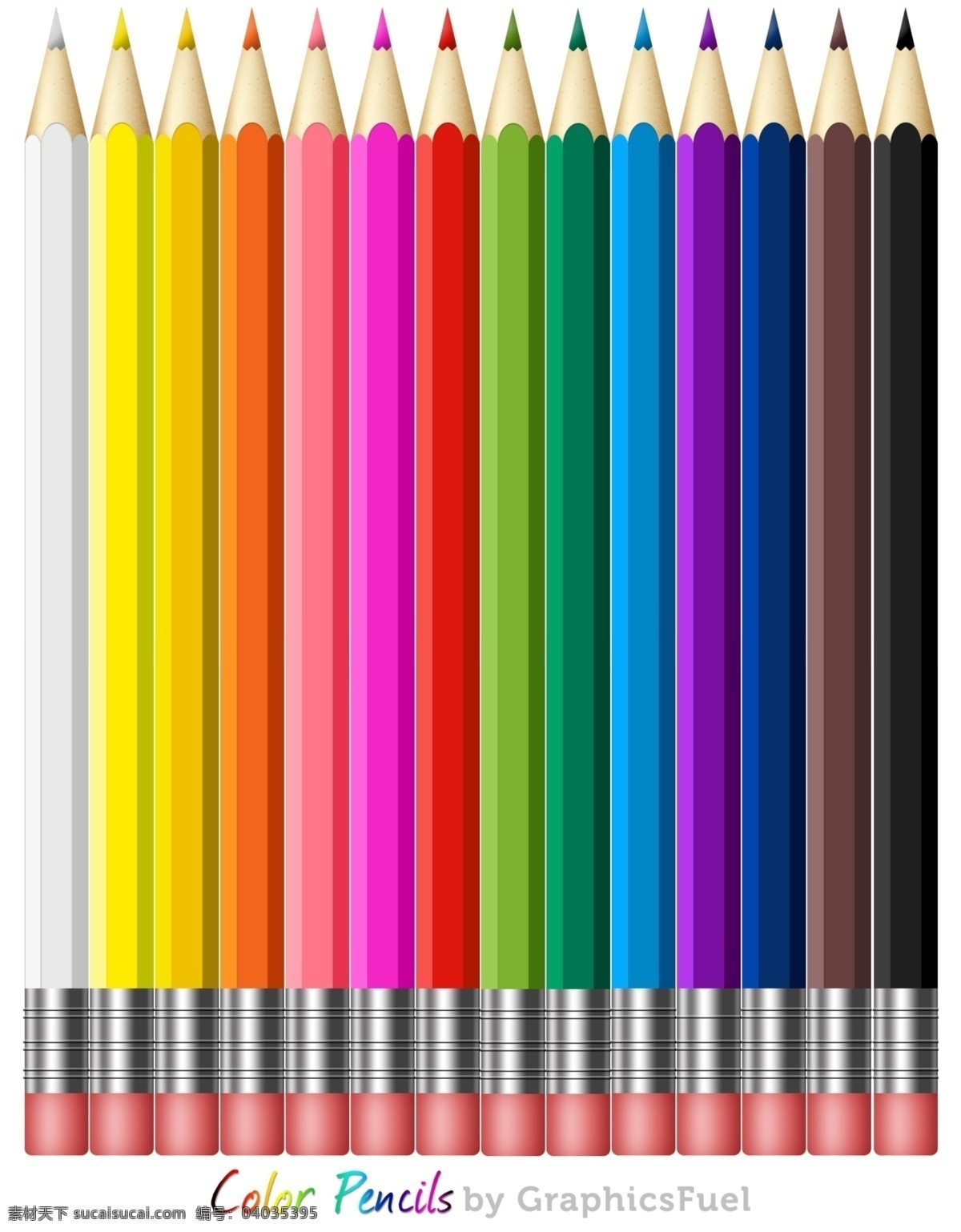七彩铅笔 铅笔 七彩色 铅笔画 创意铅笔 铅笔俱乐部 其他模版 广告设计模板 源文件