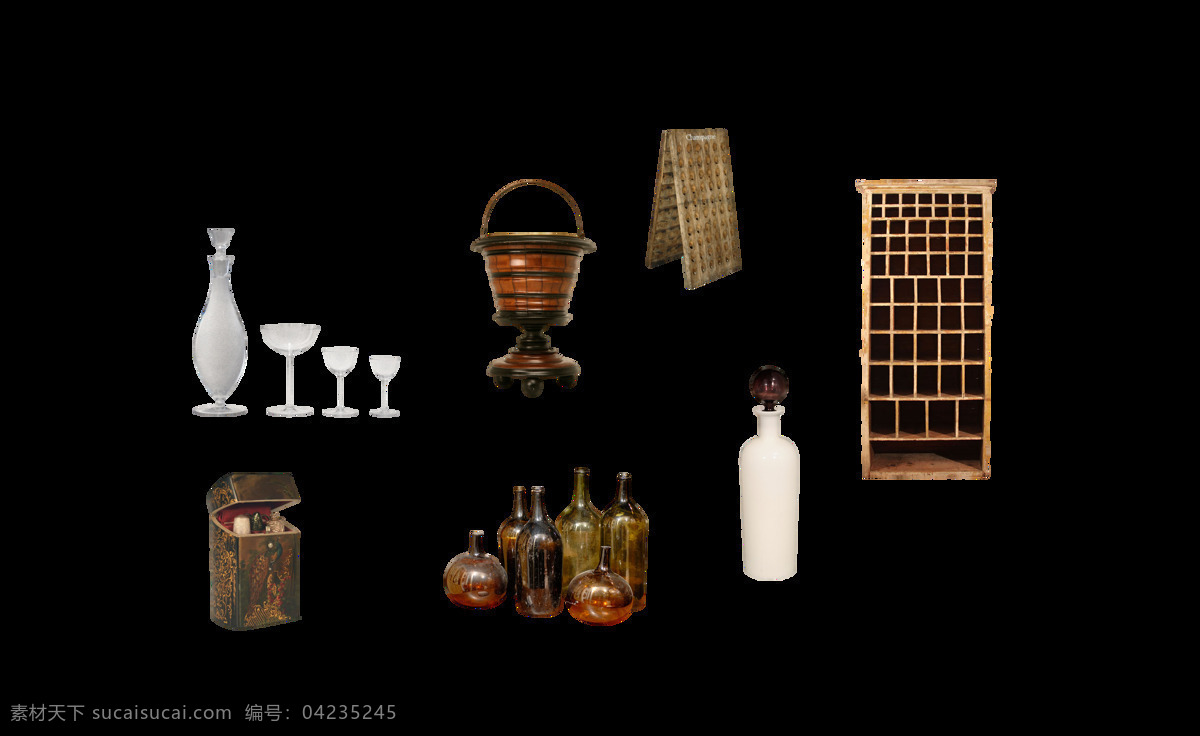 葡萄酒 酒瓶子 酒具 工具 图案 设计素材 古典 欧式 欧洲 元素