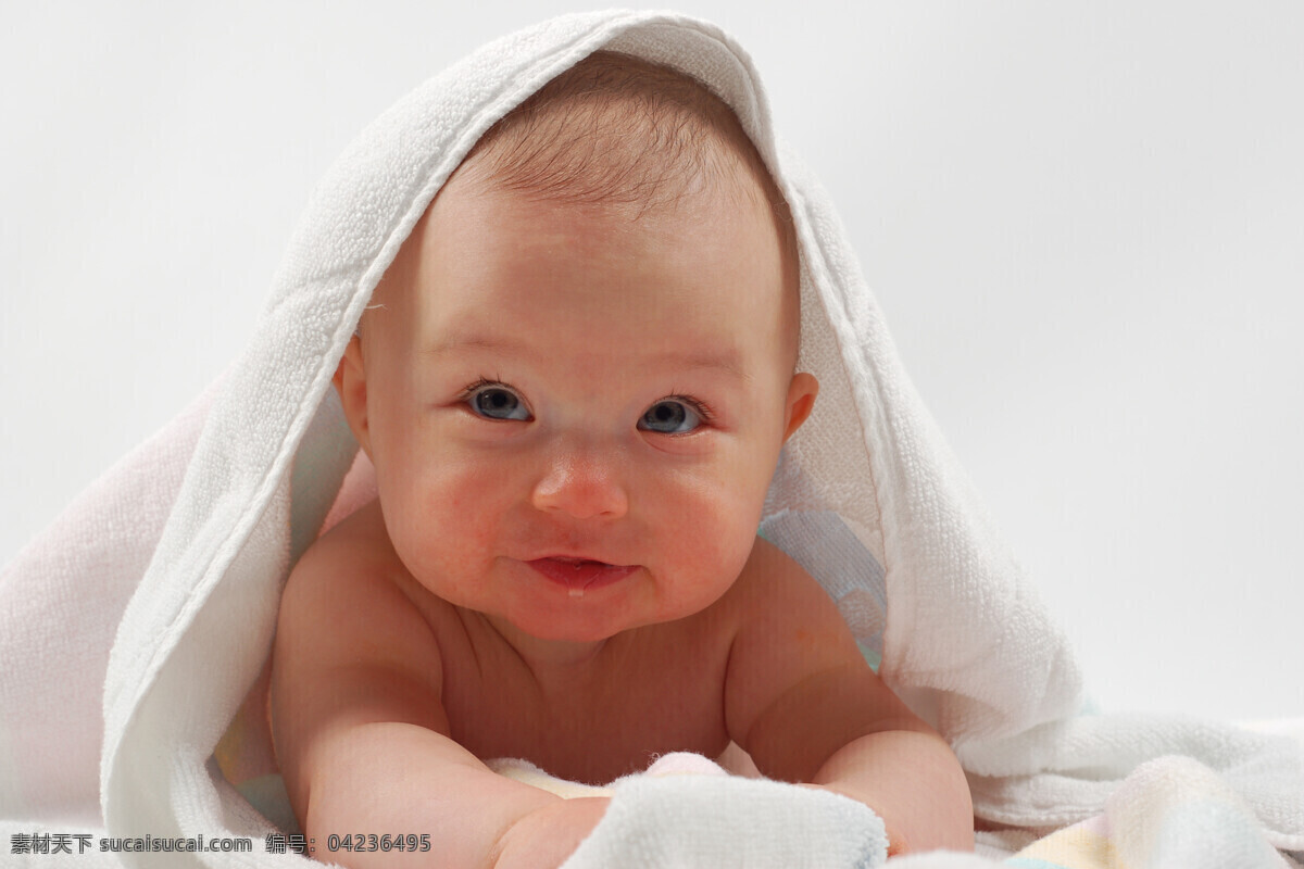 可爱婴儿 毛巾 婴儿 baby 宝贝 宝宝 孩子 幼儿 儿童 儿童幼儿 人物图库