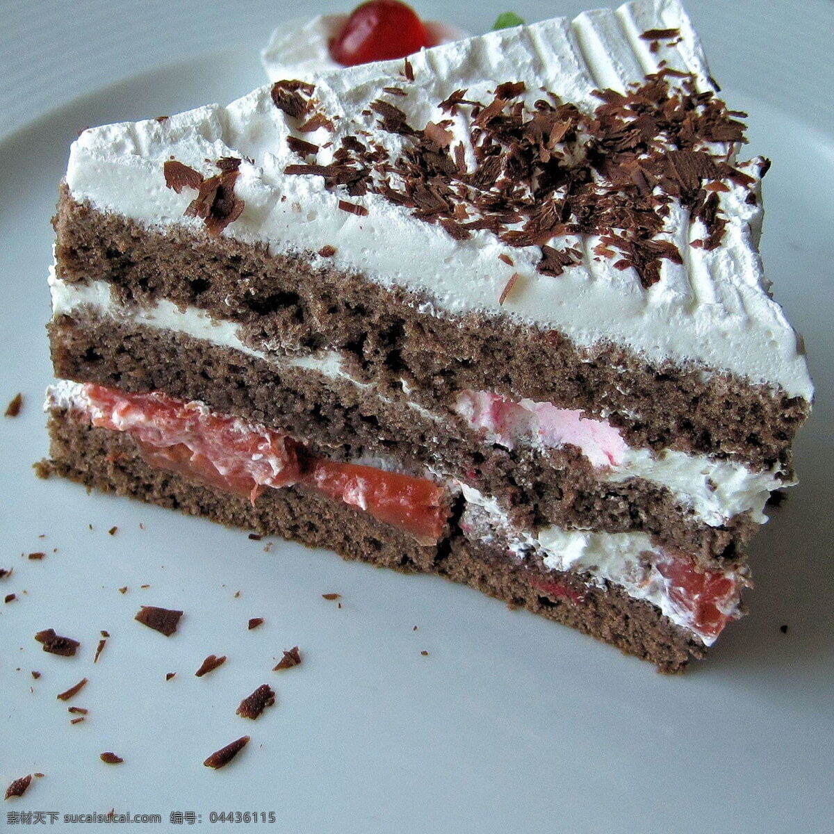 美味 巧克力 切块 蛋糕 高清 黑森林蛋糕 蛋糕块 糕点 点心