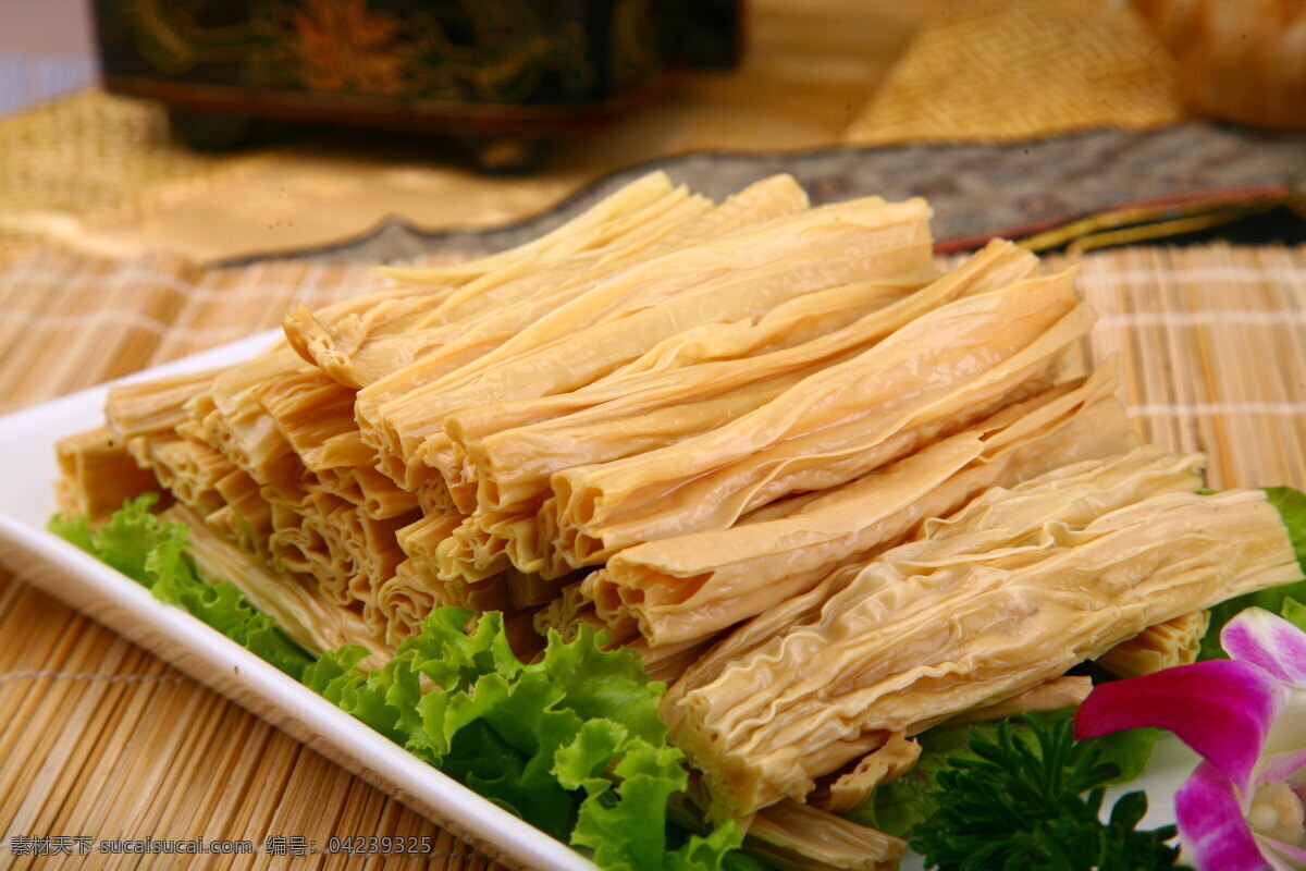 凉拌腐竹 腐竹 凉菜 冷盘 小吃 传统美食 餐饮美食