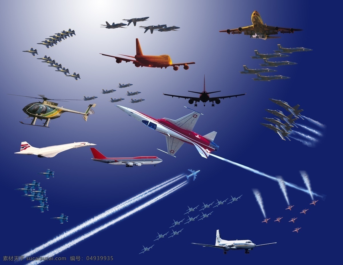 ps 后期 各种 飞机 分层 效果图 后期素材 各类飞机 飞翔 各式 直升飞机 客机 源文件库