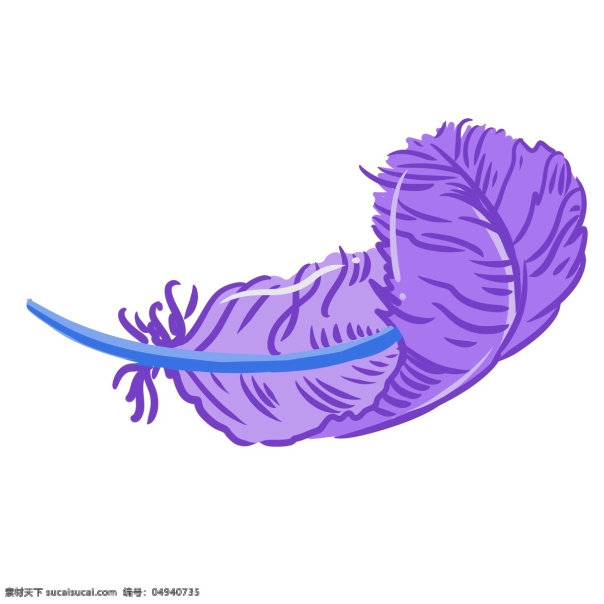 精美紫色羽毛 紫色 羽毛 毛发