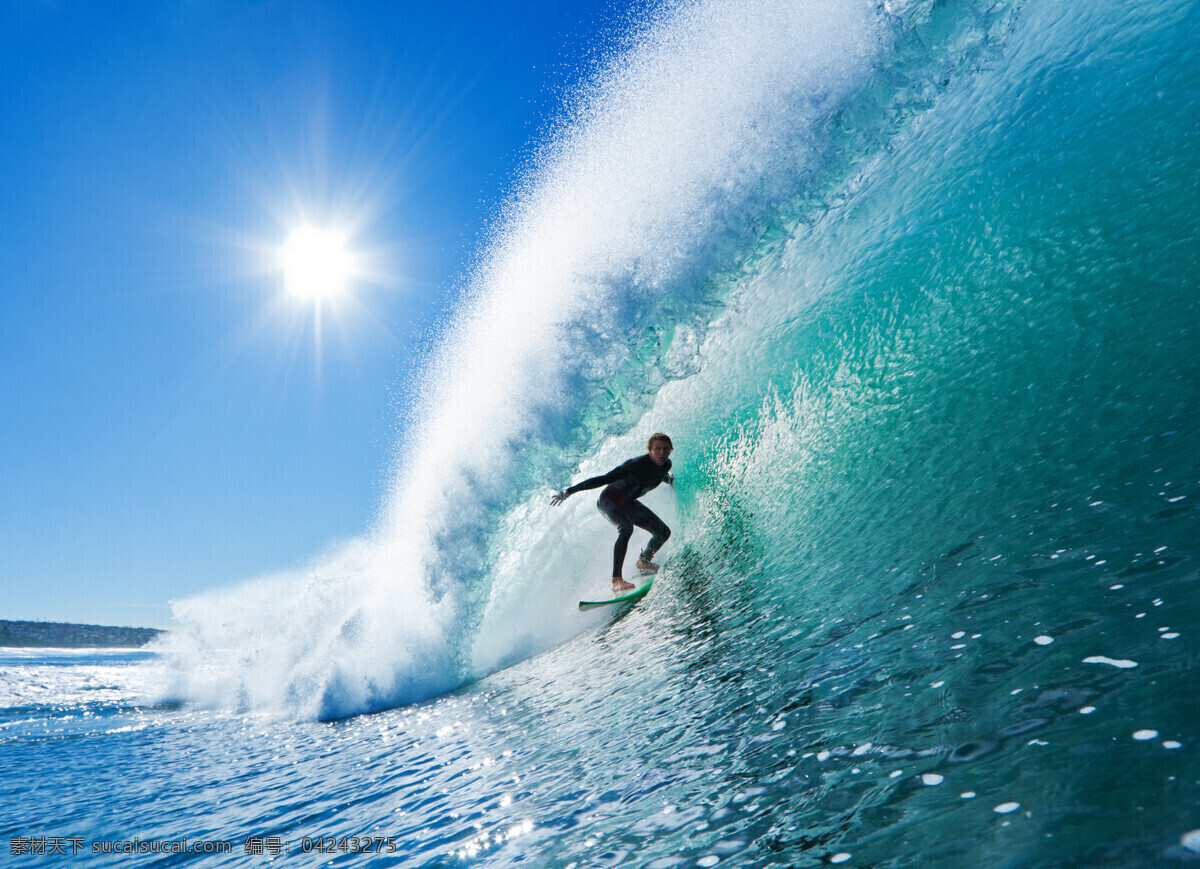 冲浪 运动员 海浪 海面 大海 太阳 大海图片 风景图片