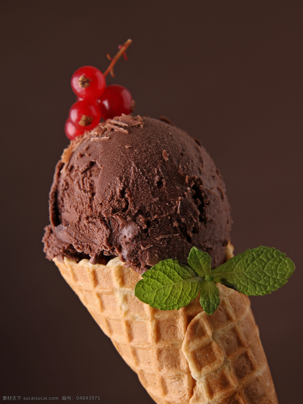 巧克力 冰 激 淋 醋栗 点心 美食 甜品 巧克力冰激淋 浆果 薄荷 冷饮 其他类别 餐饮美食 黑色