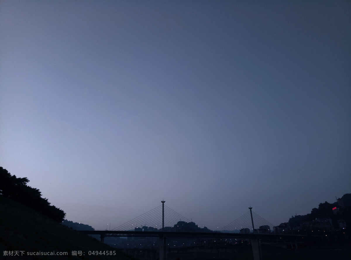 夜空 夜景 夜色 天空 晴天 万州 桥 江边 万安大桥 和平广场 夜幕 蓝色 黑 自然景观 自然风景