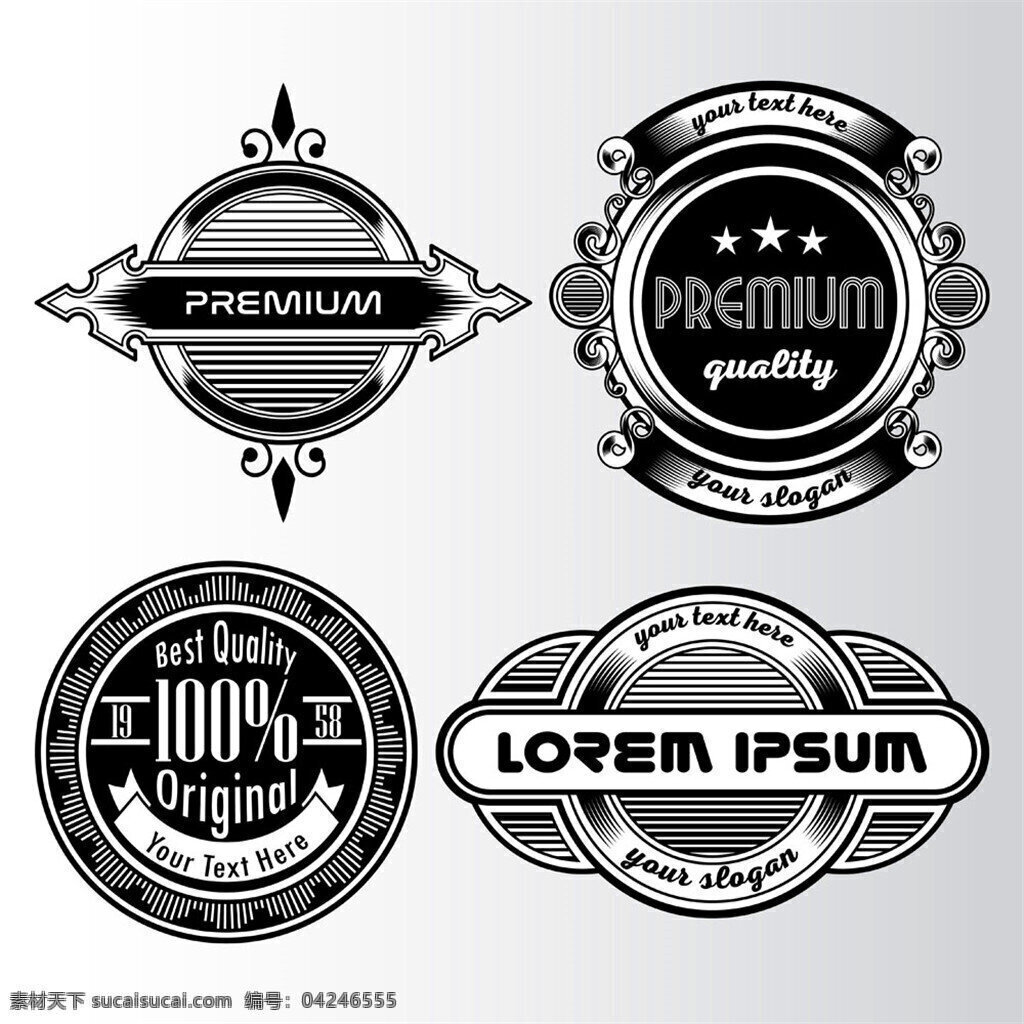 百分 百 品质 标签 logo 创意logo 企业logo logo标志 矢量素材 标志设计 英文标志 黑色标签 品质标签