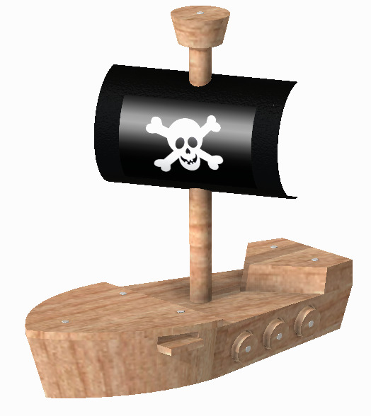 海盗船 船 海盗 木制 玩具 发明家 3d模型素材 家具模型