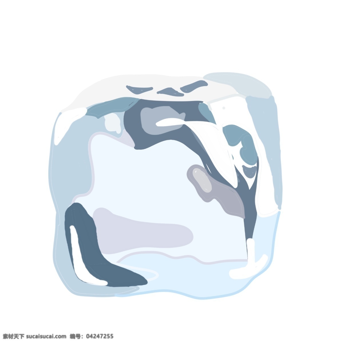 一块 立体 冰块 插图 透明冰块 立体冰块 一块冰块 冰 水 立体冰块插图 仿真冰块 夏季 清凉冰块