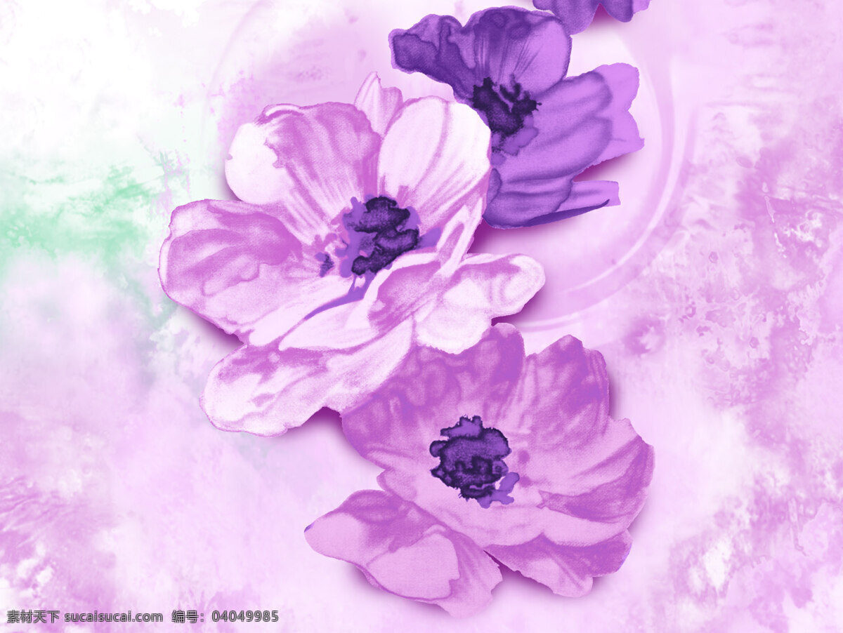 水墨 花卉 背景 背景花纹 背景花纹图案 背景素材 水墨花卉 背景图片