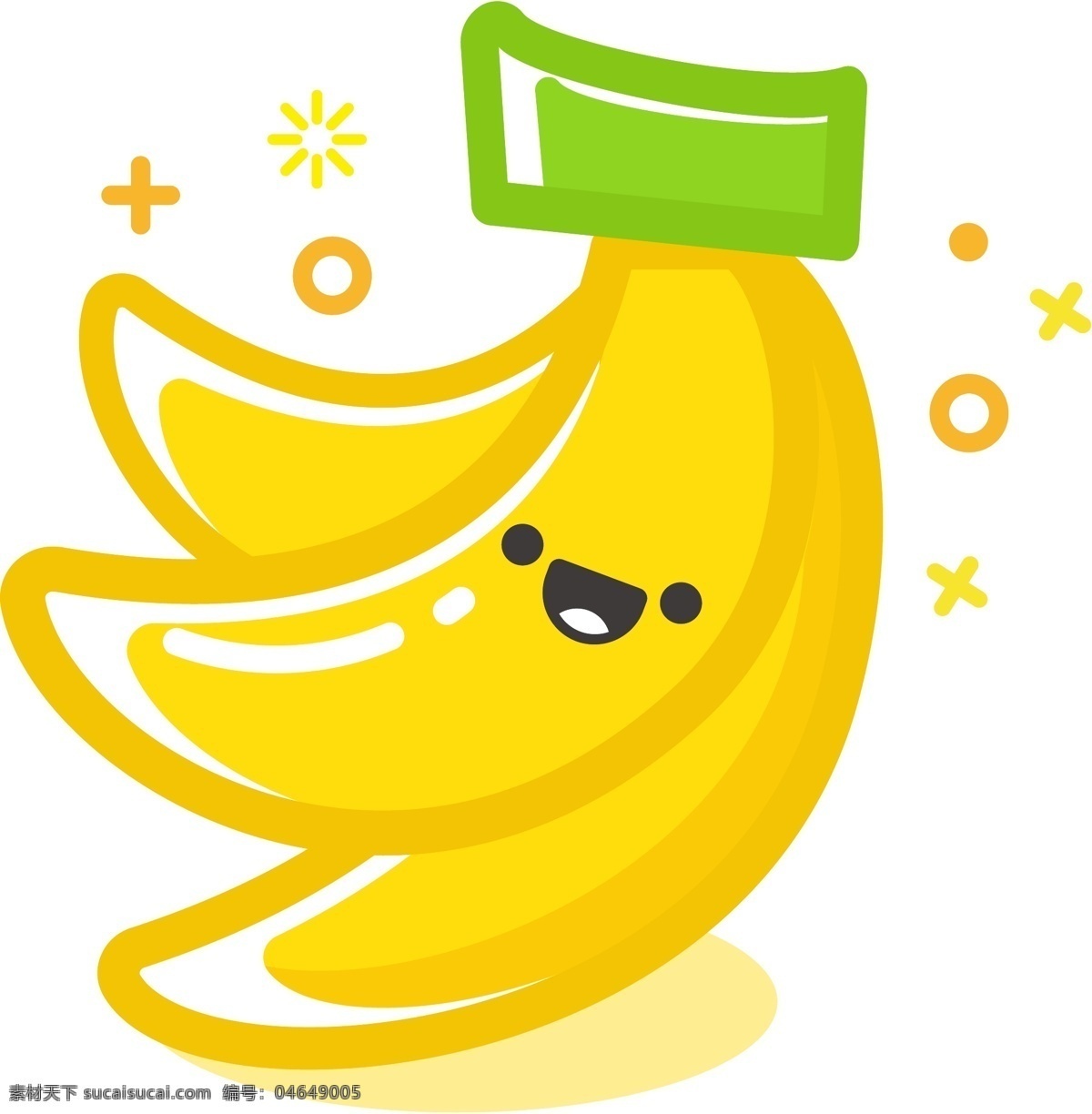 香蕉卡通 香蕉 矢量香蕉 卡通香蕉 水果 卡通水果 水果图案 矢量水果 卡通图案