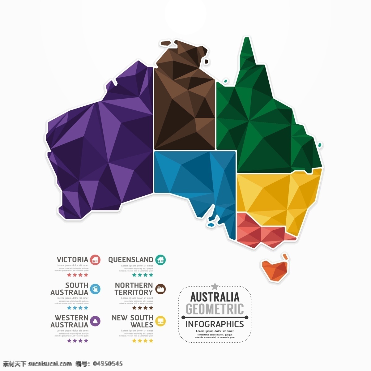 澳大利亚 地图 信息图表 图形 图表 演示图表 信息图表模板 图表元素 立体图形 白色