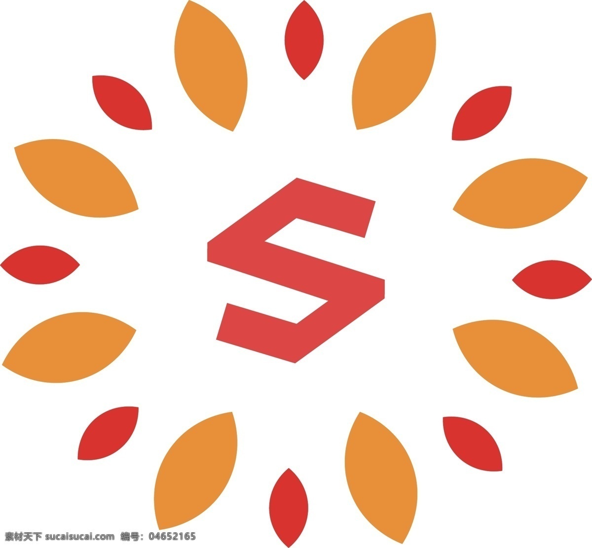 商务logo s logo 花瓣 商务 金融 理财 白色