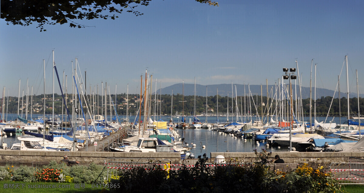 帆船 国外旅游 湖泊 旅游摄影 码头 游艇 瑞士 旅游景观 瑞士旅游景观 日内瓦 瑞士之旅图片 风景 生活 旅游餐饮