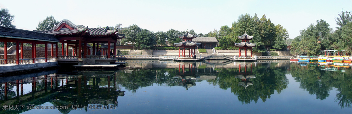 珍珠泉宽幅 安阳风景 文字博物馆 亭子 湖水 安阳县风光 国内旅游 旅游摄影