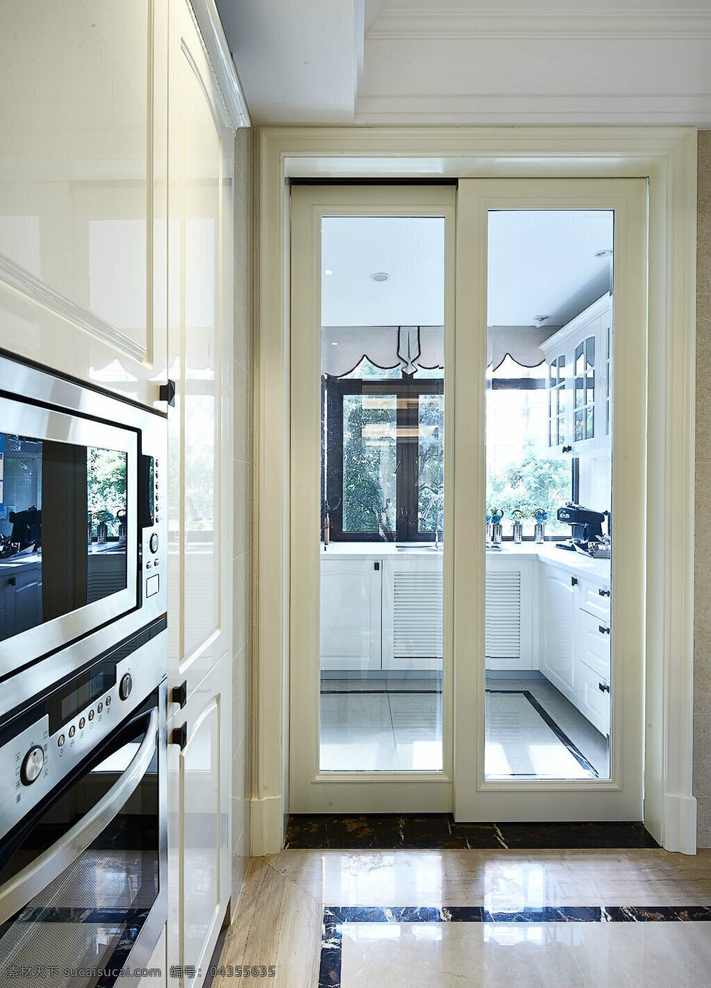 时尚 简 欧 厨房 装修 玻璃门 隔断 效果图 简约 简洁 玻璃门隔断