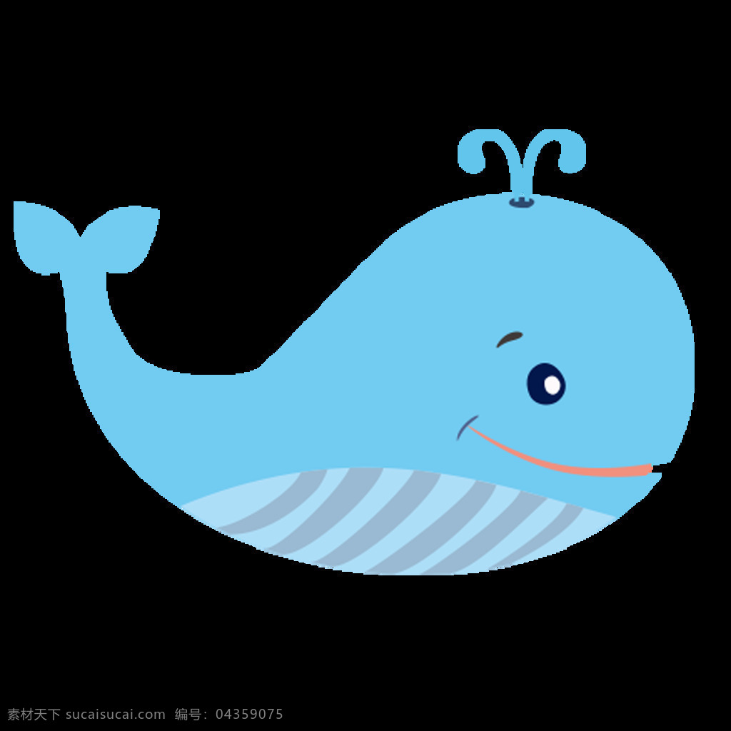 蓝色 大 鲸鱼 矢量 元素 大鲸鱼 海洋生物 海洋鱼 鱼类 水生动物 观赏宠物 可爱鲸鱼 卡通海洋鱼