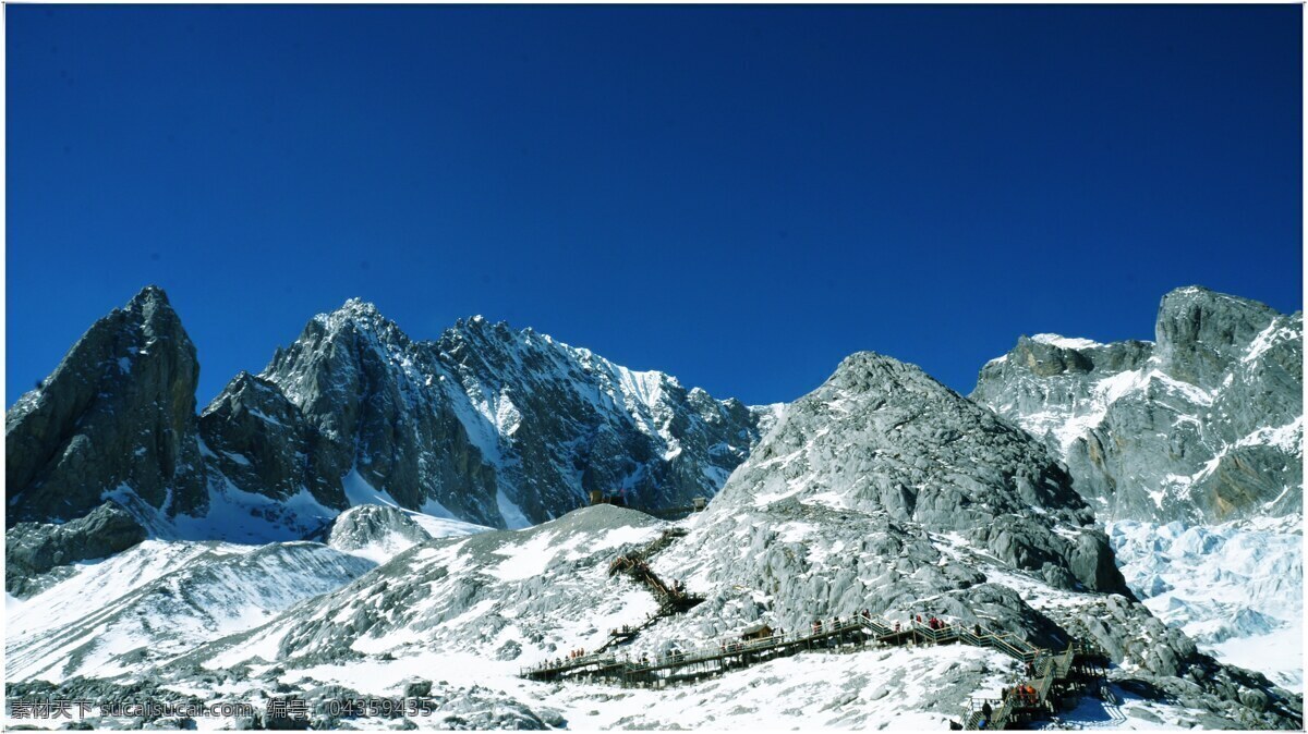 玉龙雪山 雪 山 丽江 蓝天 雪山 自然景观 风景名胜