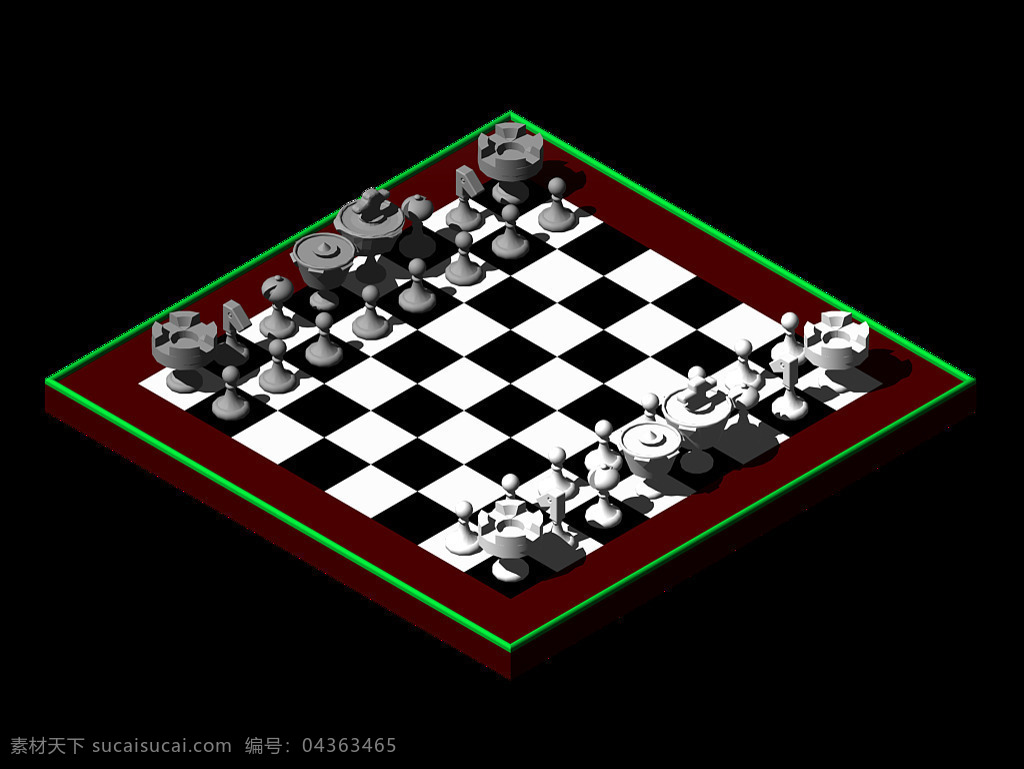 棋盘 solidworks 家庭 游戏 体育 2011 董事会 国际象棋 杨敏 辛格 鳃 配件 step 黑色