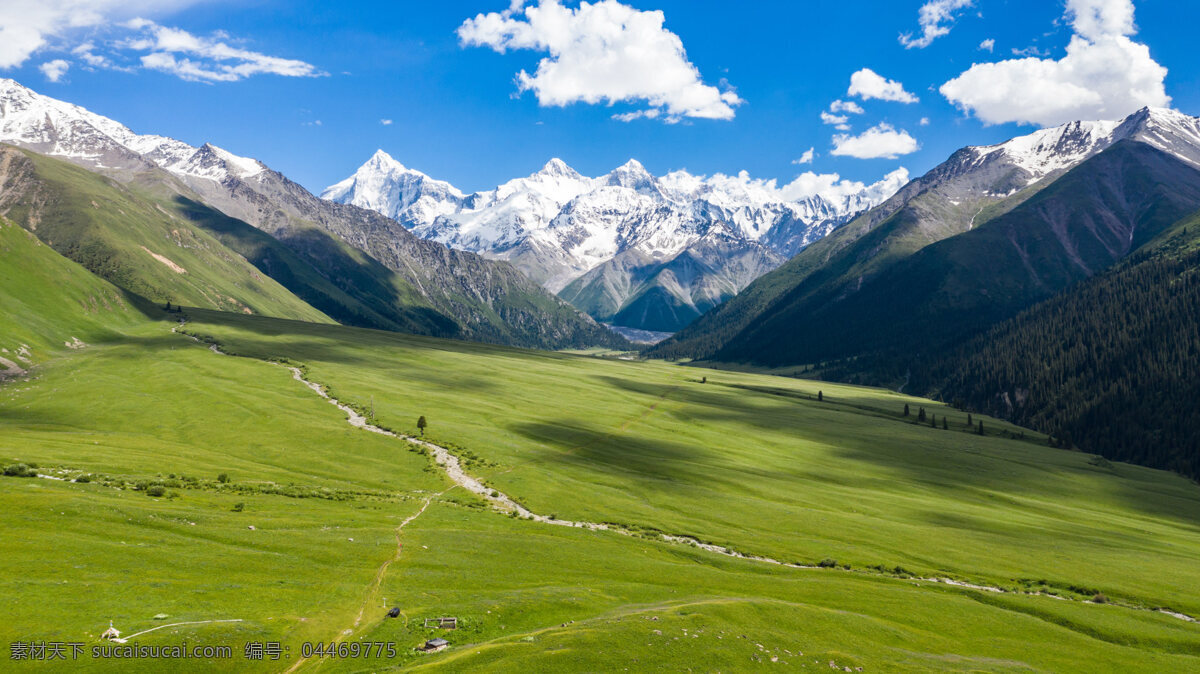 新疆夏塔古道 中国 旅游 风景 冰川 草原 旅游摄影 国内旅游