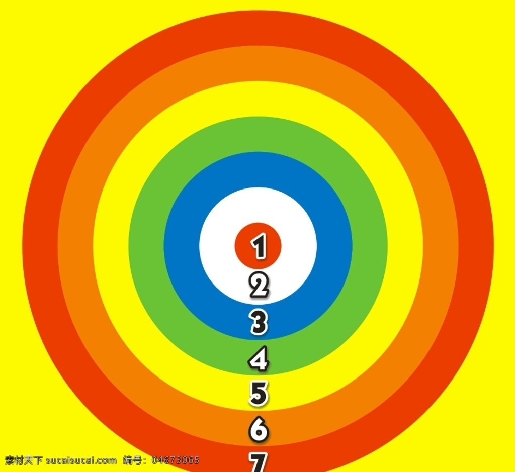 飞镖标靶 飞镖 标靶 靶心 彩虹 圆环 文化艺术 体育运动